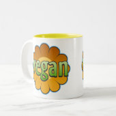 Tasse der Veganen Blume (Vorderseite Links)