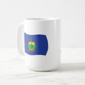 Tasse der Vermont-Flagge (Vorderseite Links)