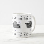 Tasse der viktorianischen Nähmaschine (VorderseiteRechts)