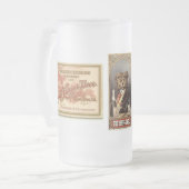 Tasse der Vintagen Bierwerbung (Vorderseite Links)