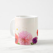 Tasse der Vintagen Blume (Vorderseite Links)