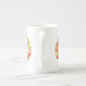 Tasse der Vintagen Blumenkranke in Monogramm (Rückseite)