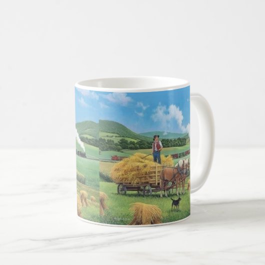 Tasse der Vintagen Dampfbahn (VorderseiteRechts)