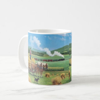 Tasse der Vintagen Dampfbahn