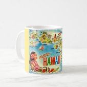 Tasse der Vintagen Hawaiianischen Inseln (Vorderseite Links)