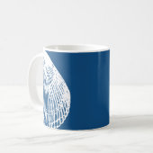 Tasse der Vintagen Muschel des Clam (Vorderseite Links)
