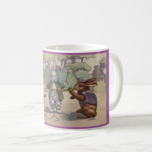 Tasse der Vintagen Osterkaninchen (VorderseiteRechts)