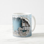 Tasse der virtuellen 3D-Bibliothek (VorderseiteRechts)