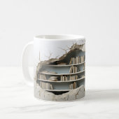 Tasse der virtuellen Bibliothek (Vorderseite Links)