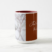 Tasse der Vogelbeobachtung Nuthatch (Zentrum)