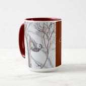 Tasse der Vogelbeobachtung Nuthatch (Vorderseite Links)