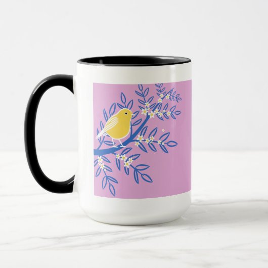 Tasse der Vogelkunst (Links)