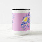 Tasse der Vogelkunst (Zentrum)