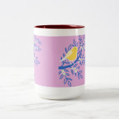 Tasse der Vogelkunst (Mittel)