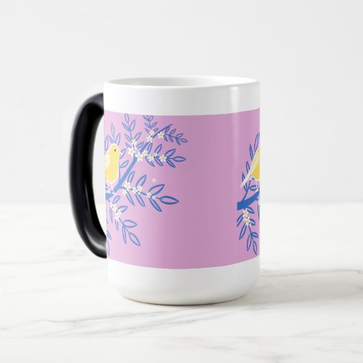 Tasse der Vogelkunst (Vorderseite Links)