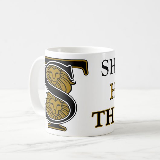 Tasse der vollen SHS-Theaterlogos (Vorderseite Links)