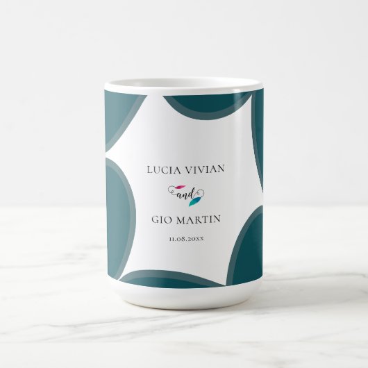 Tasse der Waldgrüne Gastgeschenk Hochzeit (Mittel)
