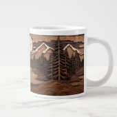 Tasse der Waldnächtenszene | Carved Pine Tree (Rechts)