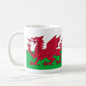 Tasse der walisischen Drachenflagge (Links)