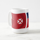 Tasse der Wallis- und Futuna-Flagge (Vorderseite Links)