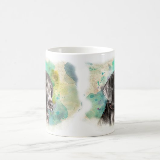 TASSE DER WASSERFARBE-WEIMARANER (Mittel)