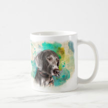 TASSE DER WASSERFARBE-WEIMARANER