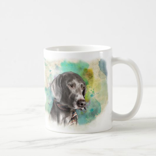 TASSE DER WASSERFARBE-WEIMARANER (Rechts)