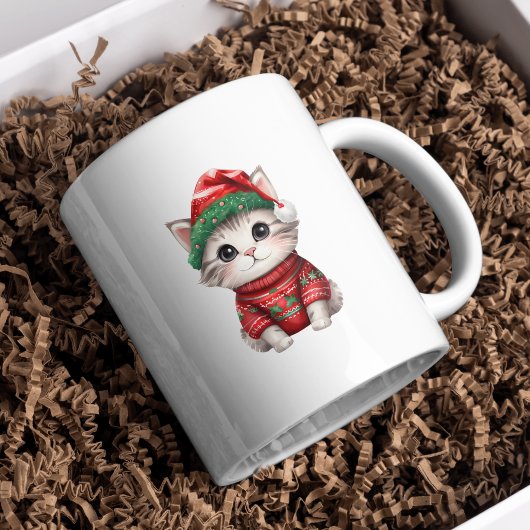 Tasse der Weihnachtskatzen-Süsse
