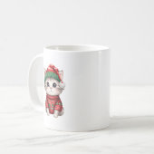 Tasse der Weihnachtskatzen-Süsse (Vorderseite Links)