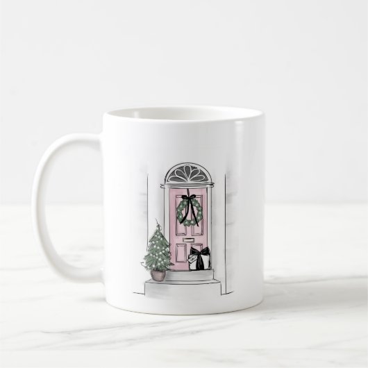 Tasse der Weihnachtstür (Links)