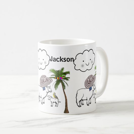 Tasse der weißen Schafpalme (VorderseiteRechts)