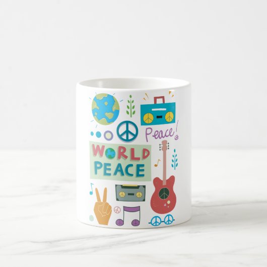 Tasse der Weltfriedenszeichen (Mittel)