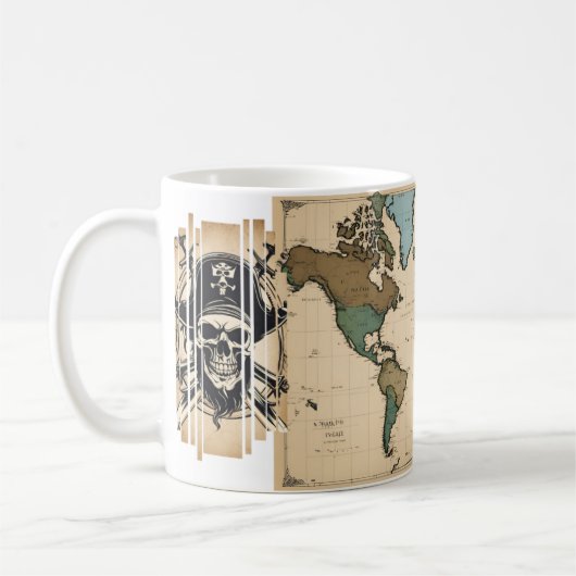 Tasse der Weltkarte (Links)