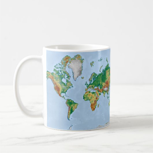 Tasse der Weltkarte (Links)