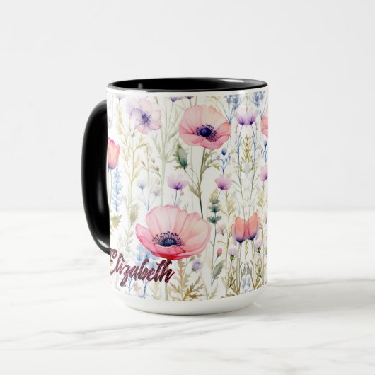 Tasse der Wildblumen, Muttertag (Vorderseite Links)