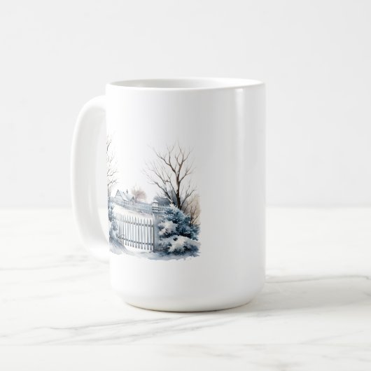 Tasse der Winterlandschaft (Vorderseite Links)