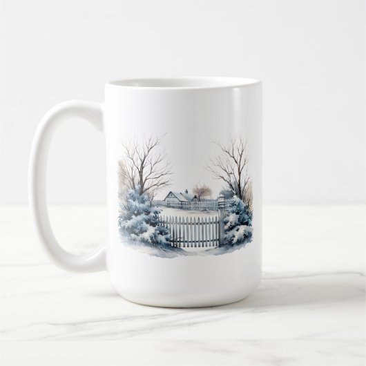 Tasse der Winterlandschaft (Links)