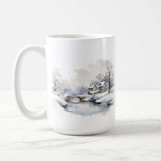 Tasse der Winterlandschaft (Links)
