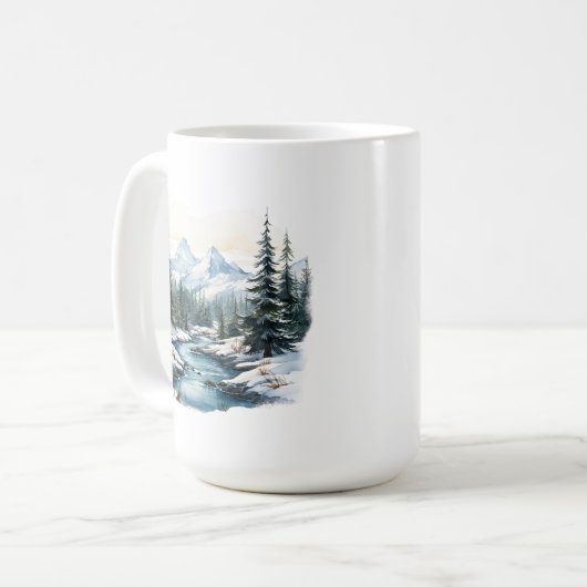 Tasse der Winterlandschaft (Vorderseite Links)
