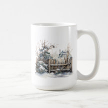 Tasse der Winterlandschaft
