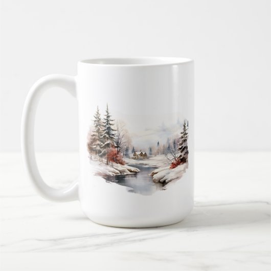 Tasse der Winterlandschaft (Links)