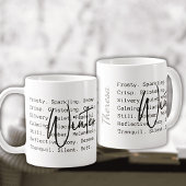 Tasse der Winterworte und der Emotionen Keramik