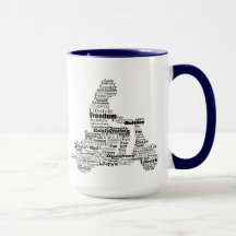 Tasse der Wortkollektion