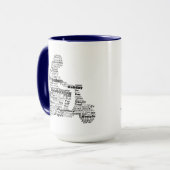 Tasse der Wortkollektion (Vorderseite Links)