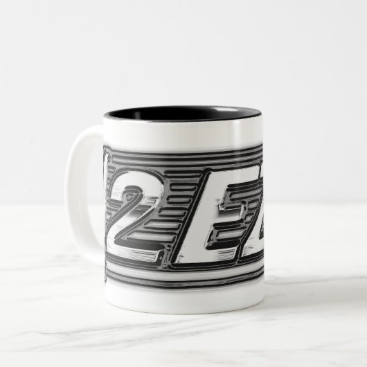 Tasse des "2 EZY"-Effekts (Vorderseite Links)