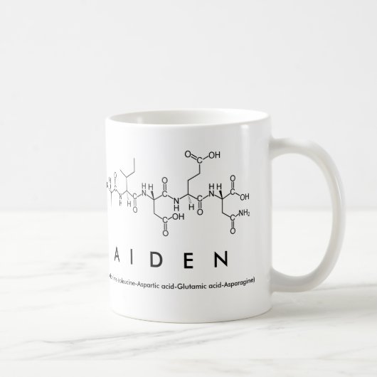 Tasse des Aiden Peptids (Rechts)