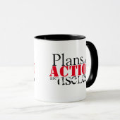 Tasse des Aktionsplans (VorderseiteRechts)
