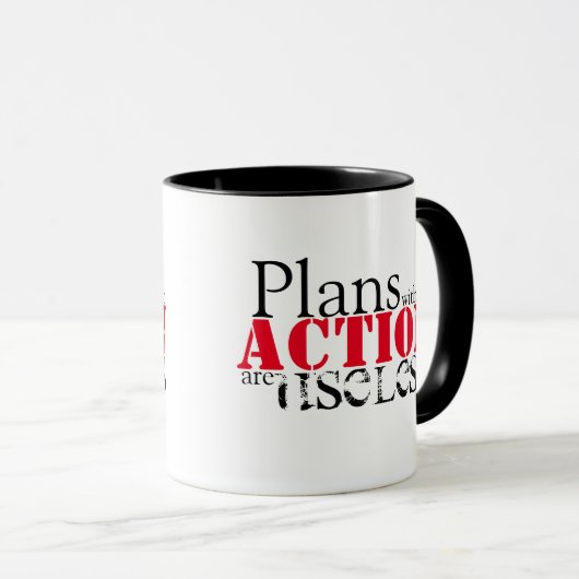 Tasse des Aktionsplans (VorderseiteRechts)