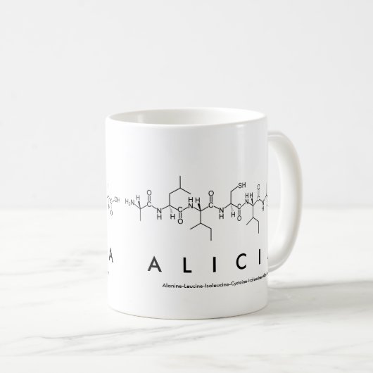 Tasse des Alicia-Peptids (VorderseiteRechts)