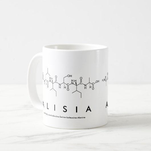 Tasse des Alisia-Peptids (Vorderseite Links)